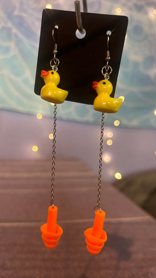 Duckie Earplug Earrings 🐣