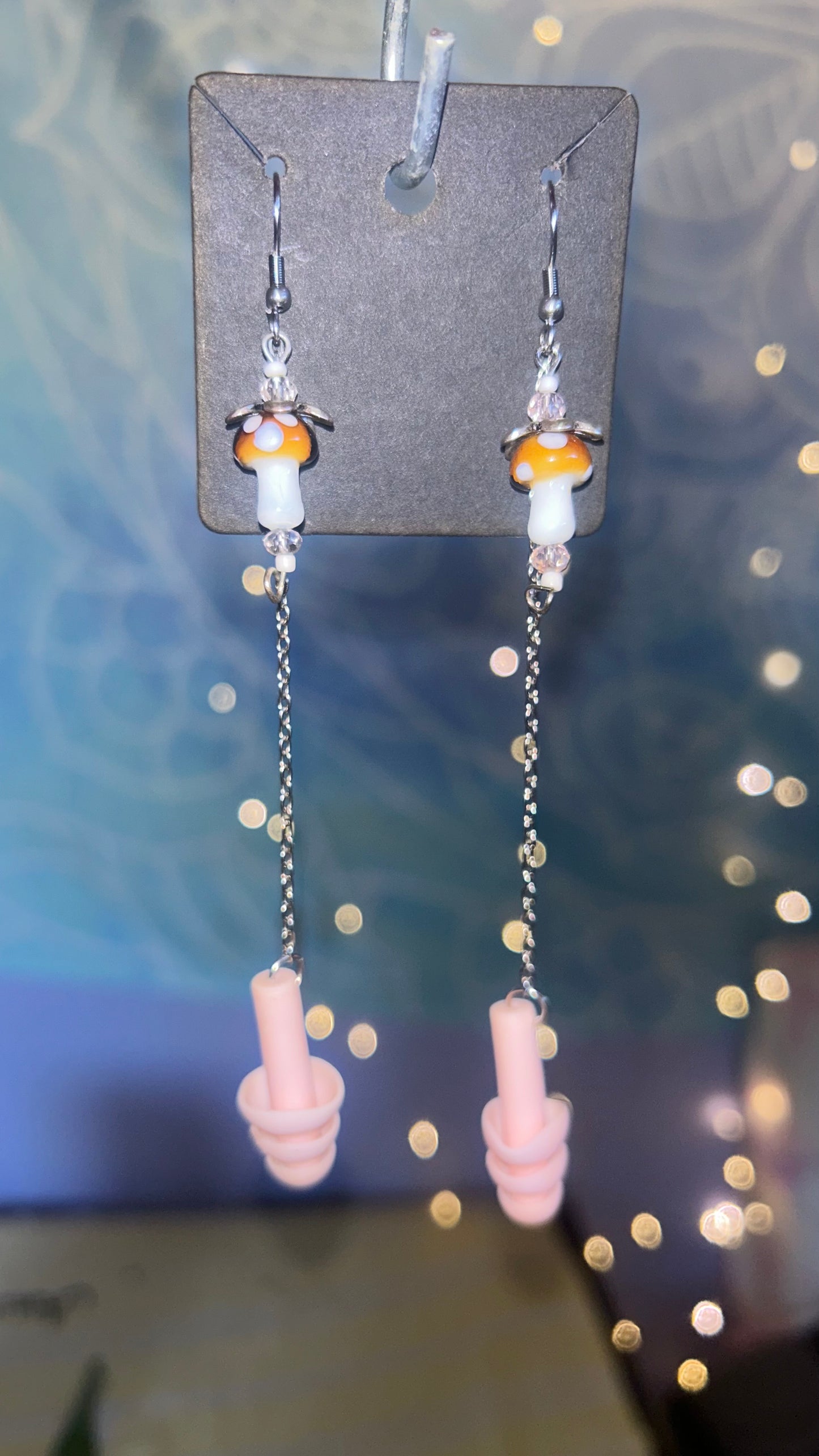 Lil Mushroom Earplug Earrings