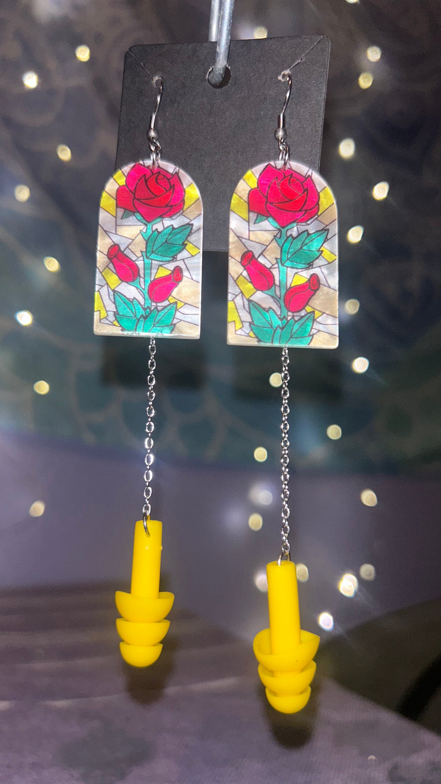 Rose Earplug Earrings 🌹